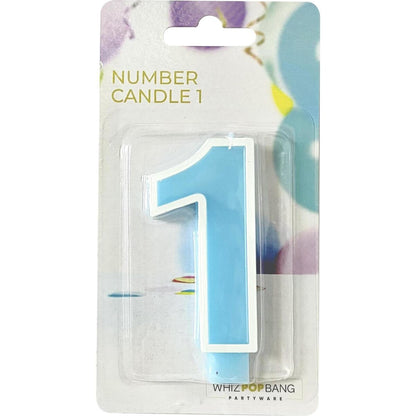 Whiz Pop Bang Number Candle 1 Assorted Each