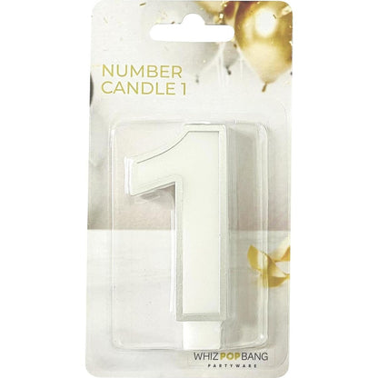 Whiz Pop Bang Number Candle 1 Assorted Each