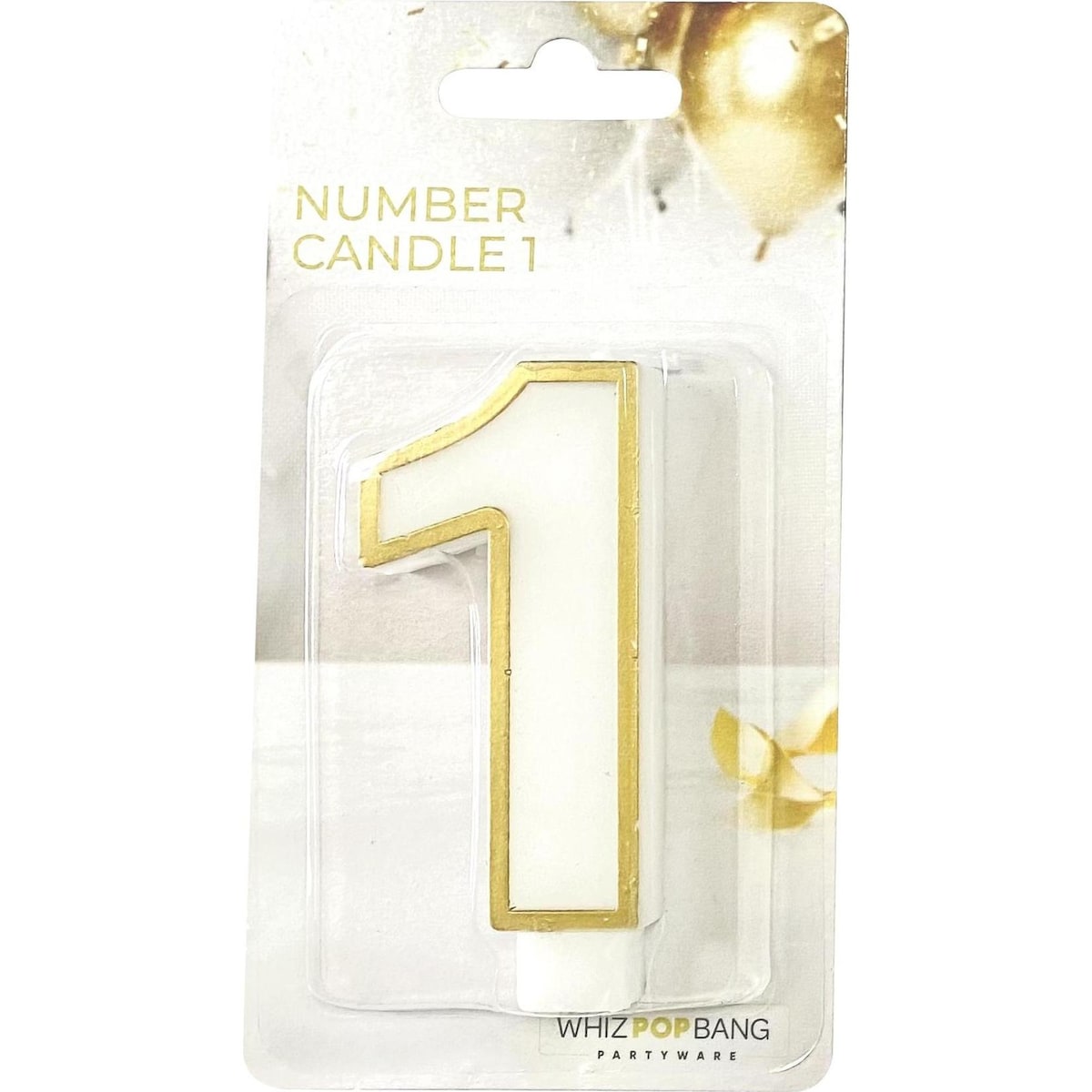 Whiz Pop Bang Number Candle 1 Assorted Each