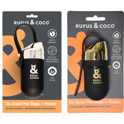 Rufus & Coco Do Good Poo Bags & Holder each