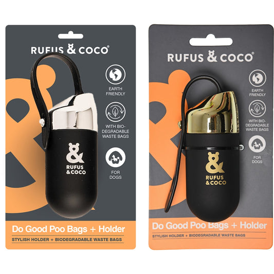 Rufus & Coco Do Good Poo Bags & Holder each
