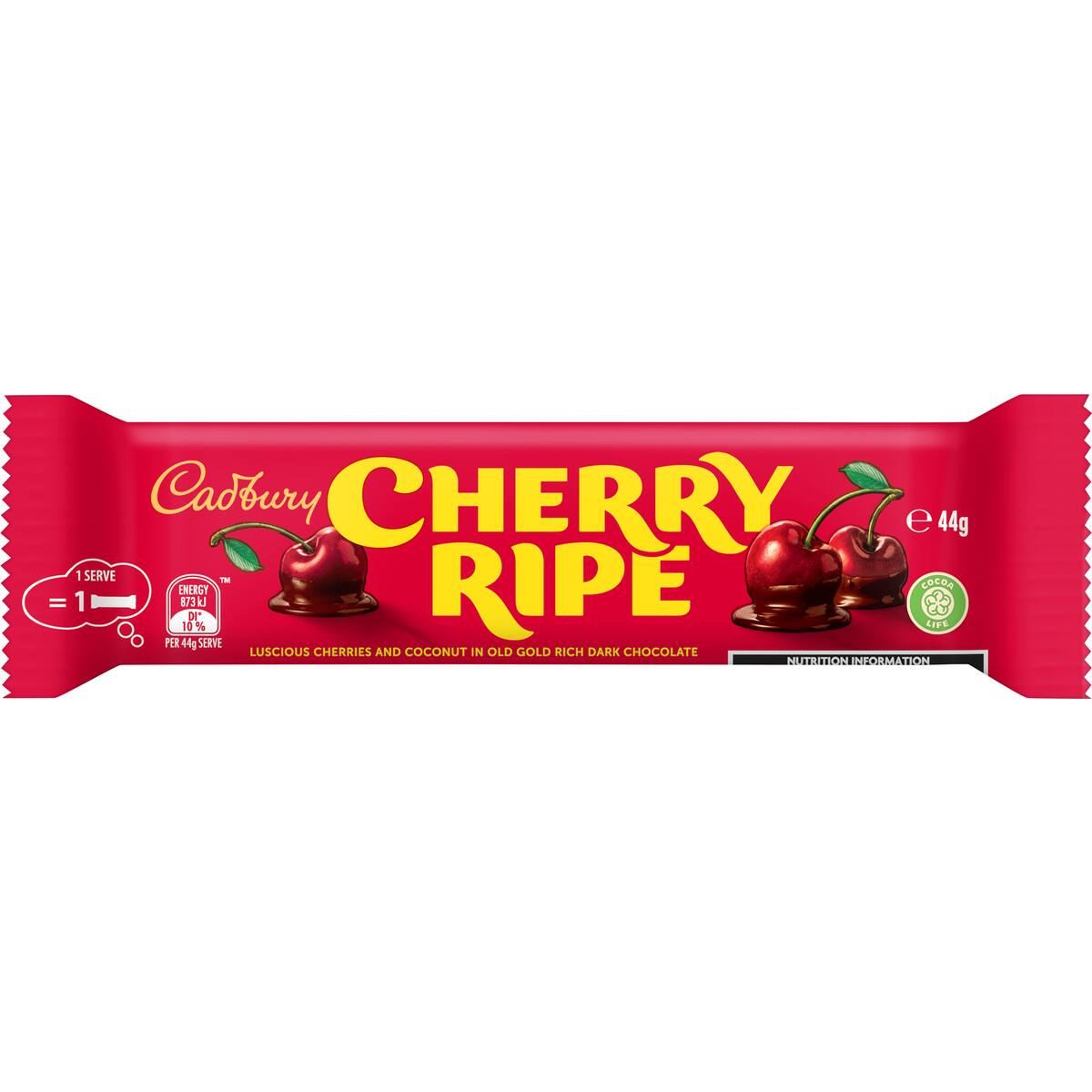 Cadbury Cherry Ripe Dark Chocolate Bar 44g