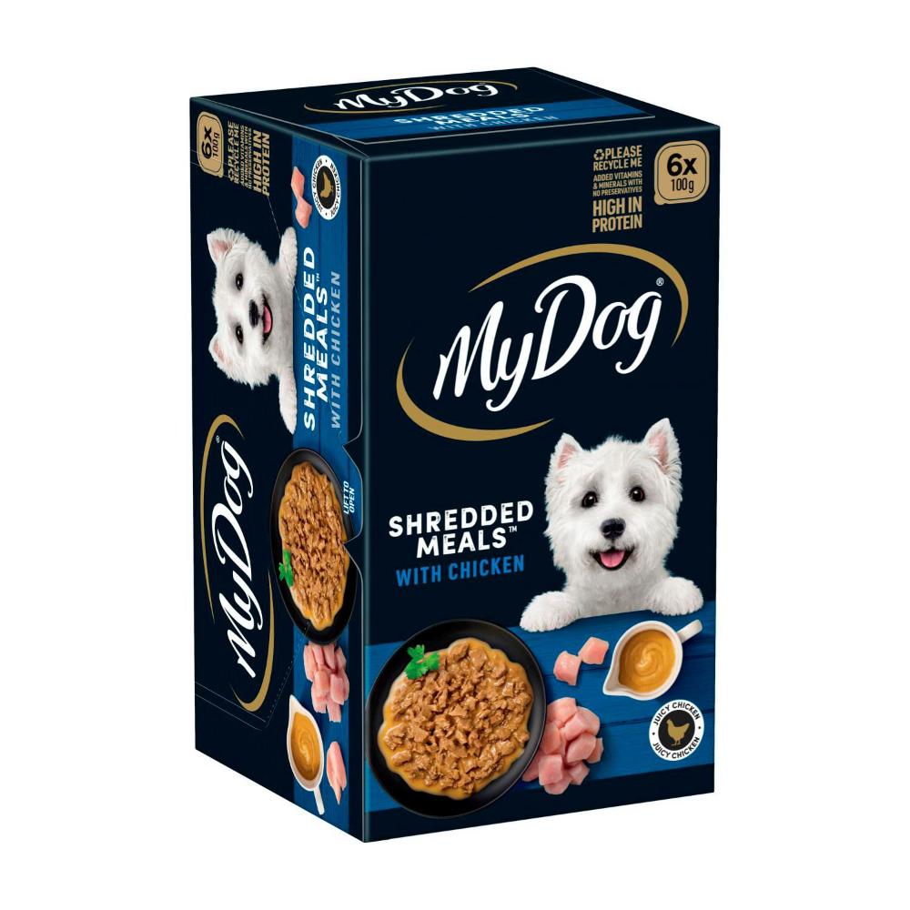My Dog Shredded Meals Chicken Dog Food 6x100g - 6 pack