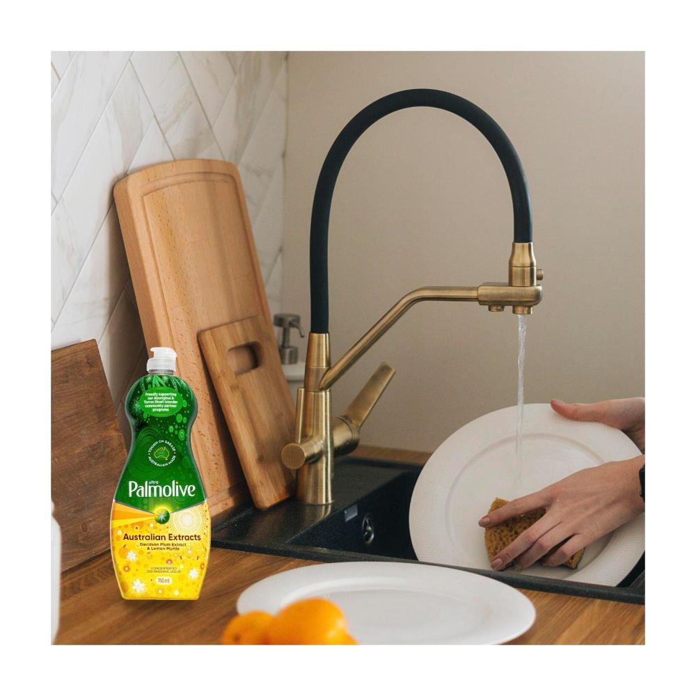 Palmolive Dishwashing Liquid Ultra Australian Extracts Lemon Myrtle & Davidson Plum - 750mL