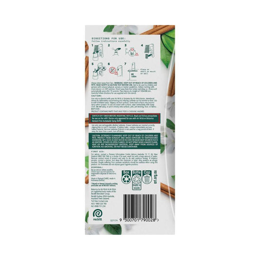 Botanica By Air Wick Jasmine & Sri Lankan Cinnamon Leaf Automatic Spray Star ... 228mL