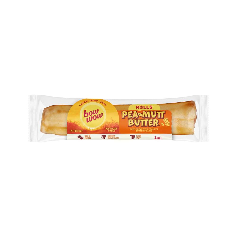Bow Wow Peamutt Butter Roll Dog Treat - 1 pack