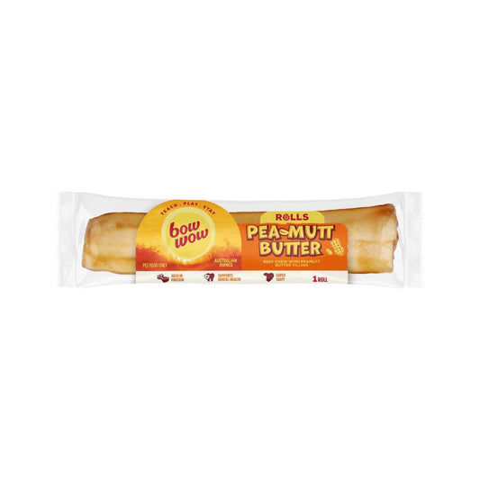 Bow Wow Peamutt Butter Roll Dog Treat - 1 pack