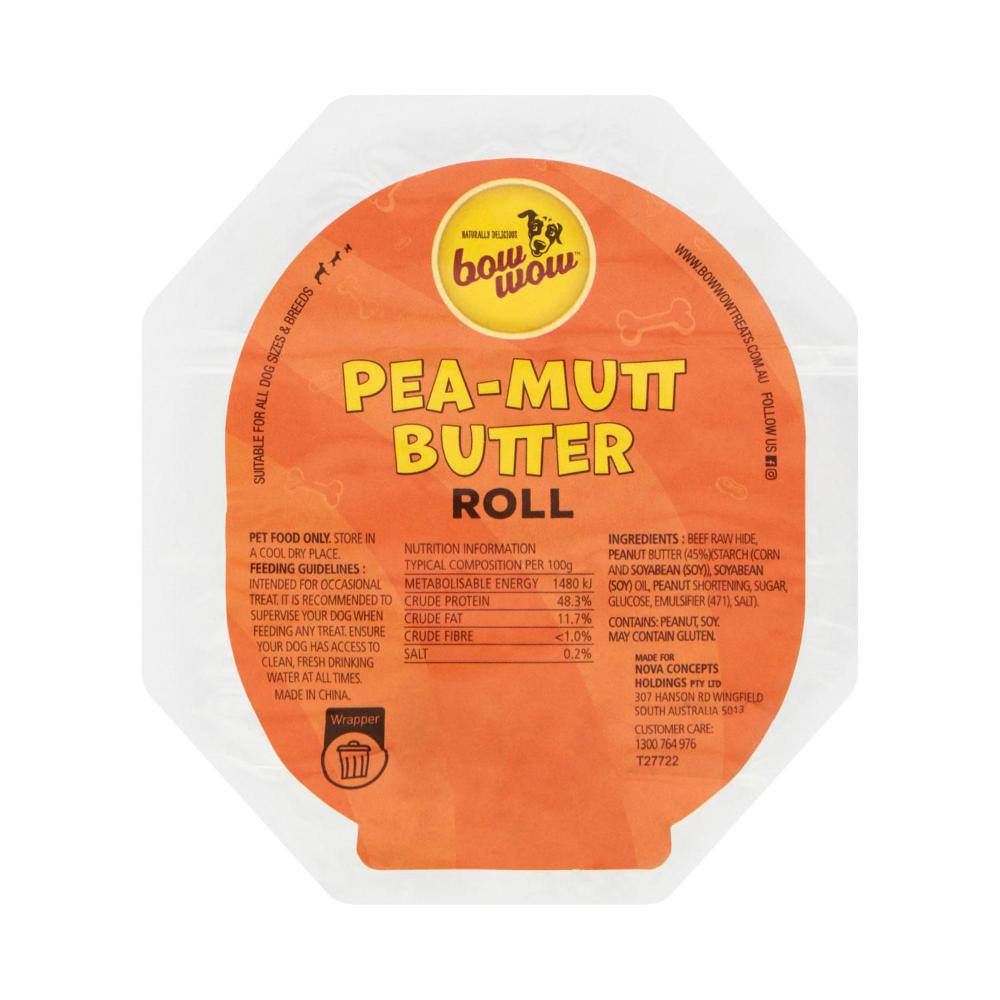 Bow Wow Peamutt Butter Roll Dog Treat - 1 pack