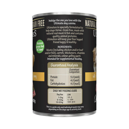 Ultimates Beef Mince In Gravy Dog Food - 400g