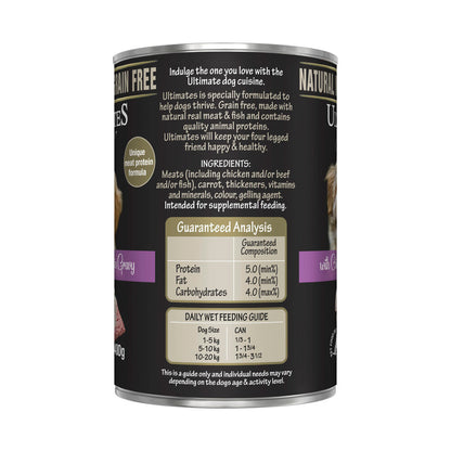 Ultimates Chicken Mince In Gravy Dog Food - 400g