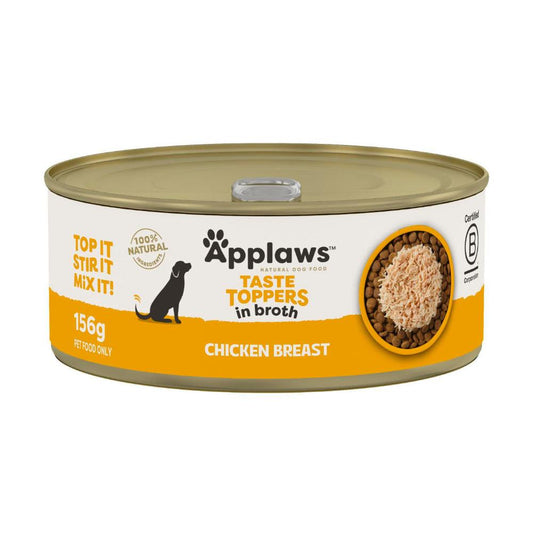 Applaws Taste Toppers Dog Tin Chicken Breast In Broth Dog Food - 156g