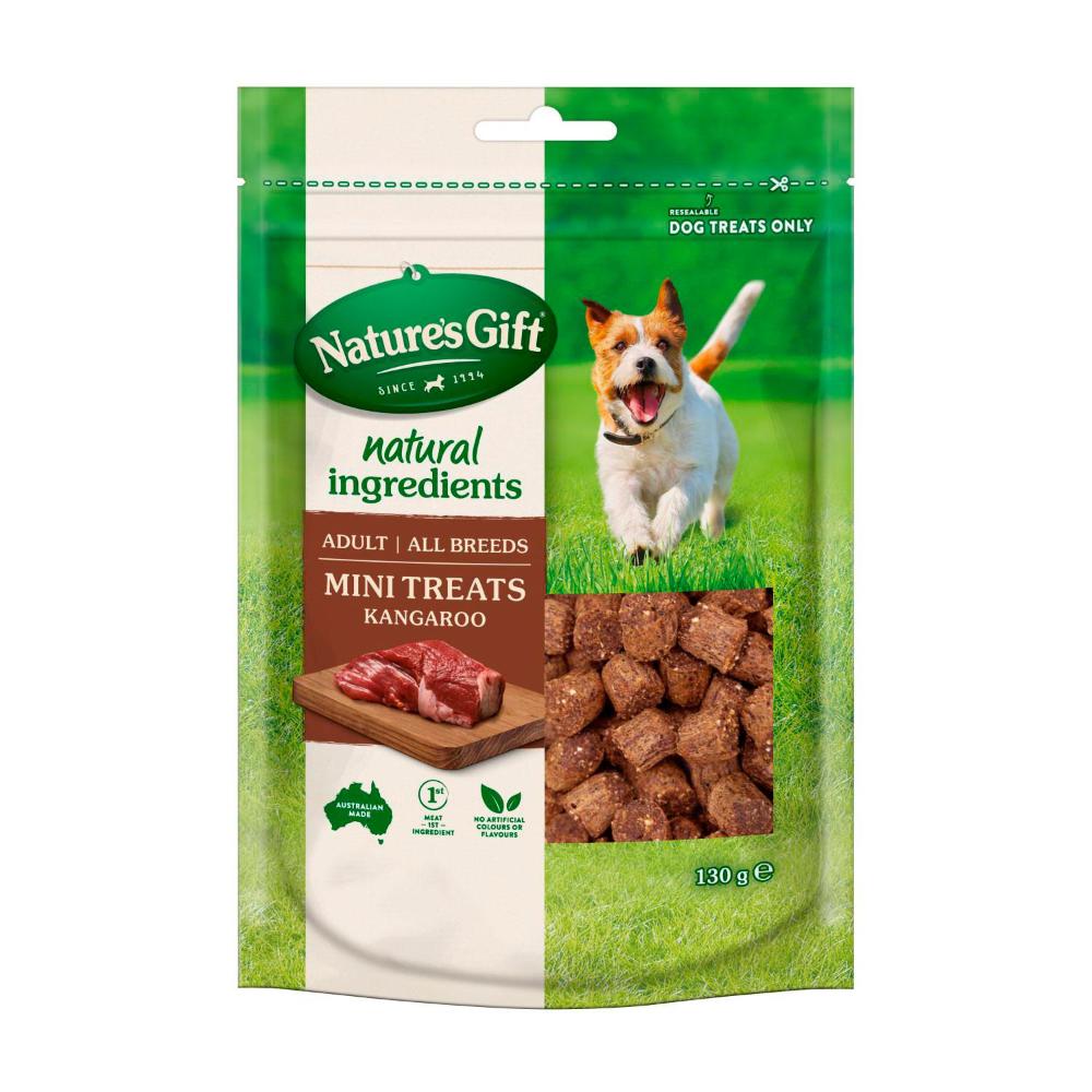 Nature's Gift Mini Dog Treats Kangaroo - 130g