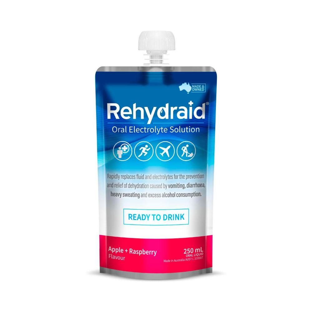 Rehydraid Ready To Drink Apple & Raspberry - 250mL