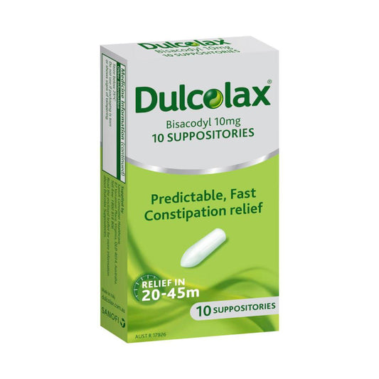 Dulcolax Constipation Relief Suppositories - 10 pack