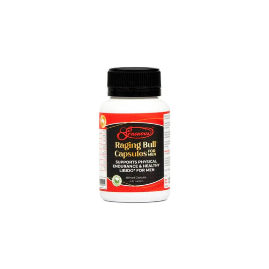 Sensuous Raging Bull Stamina & Libido Caps - 60 pack