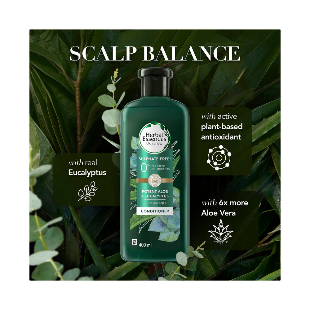 Herbal Essences Potent Aloe + Eucalyptus Conditioner - 400mL