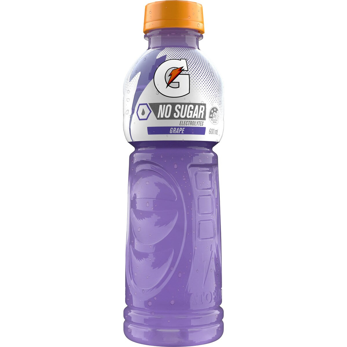 Gatorade Sports Drink Sugar Free Grape Electrolyte Hydration Bottle 600mL