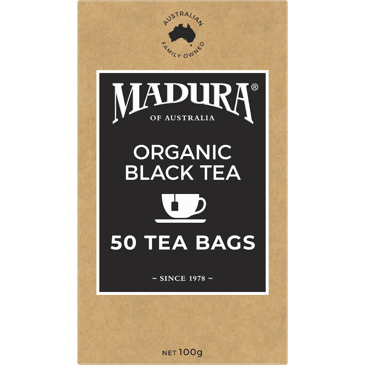 Madura Organic Black Tea Bags 50 Pack