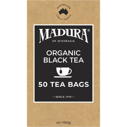 Madura Organic Black Tea Bags 50 Pack