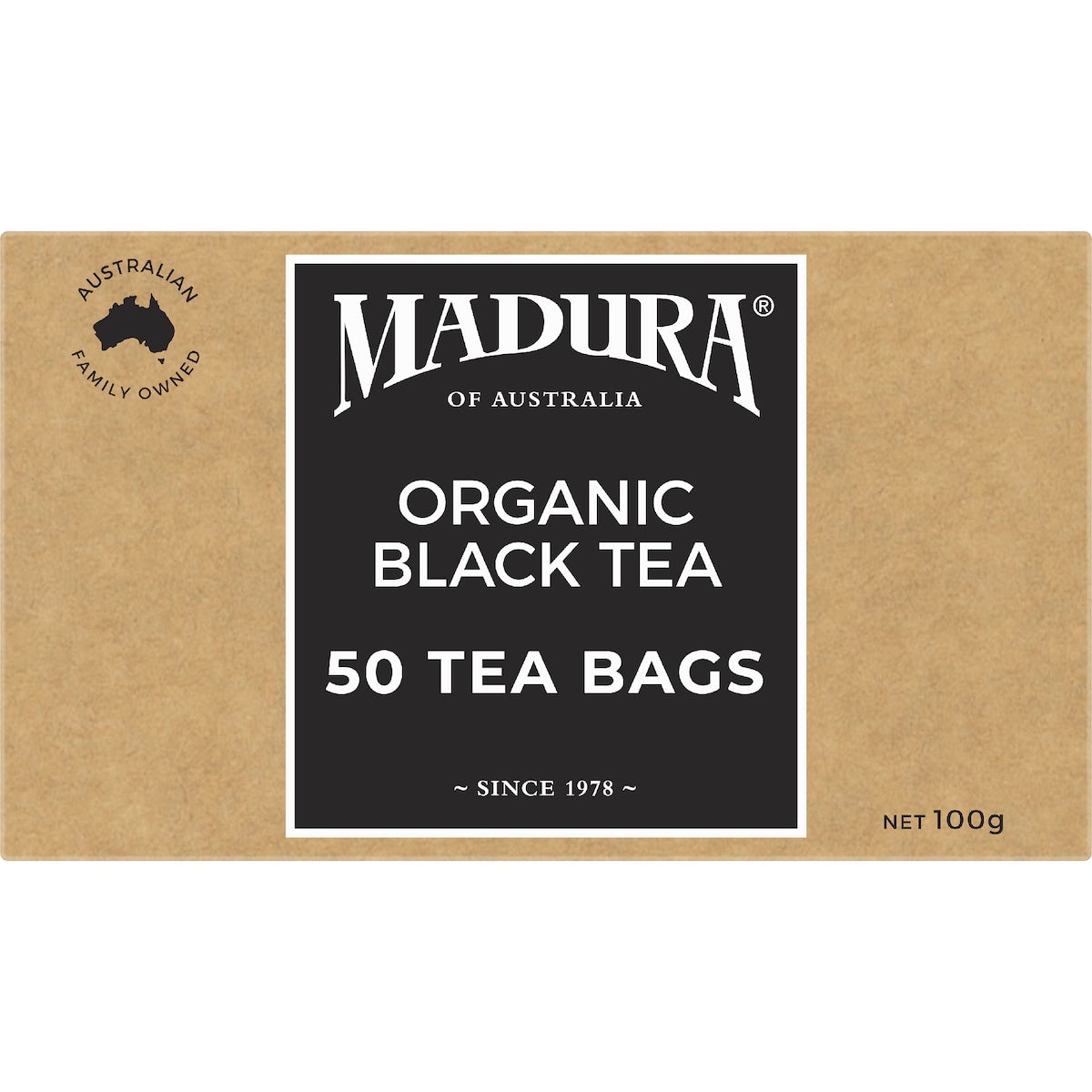 Madura Organic Black Tea Bags 50 Pack
