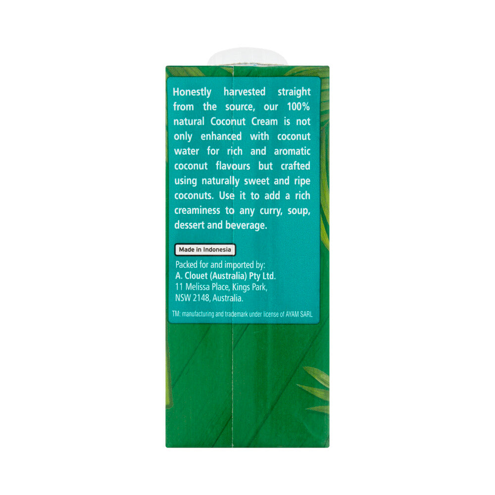 Ayam 100% Natural Coconut Cream - 200mL