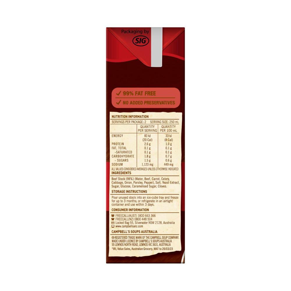 Campbell's Real Stock Beef Stock - 500mL