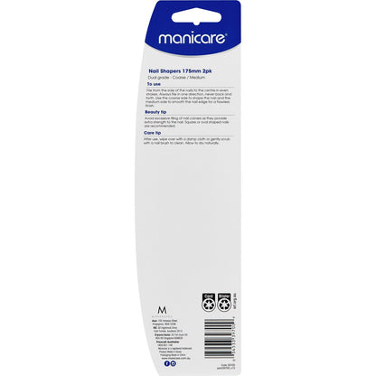 Manicare Nail Shaper 175mm 397 2 Pack