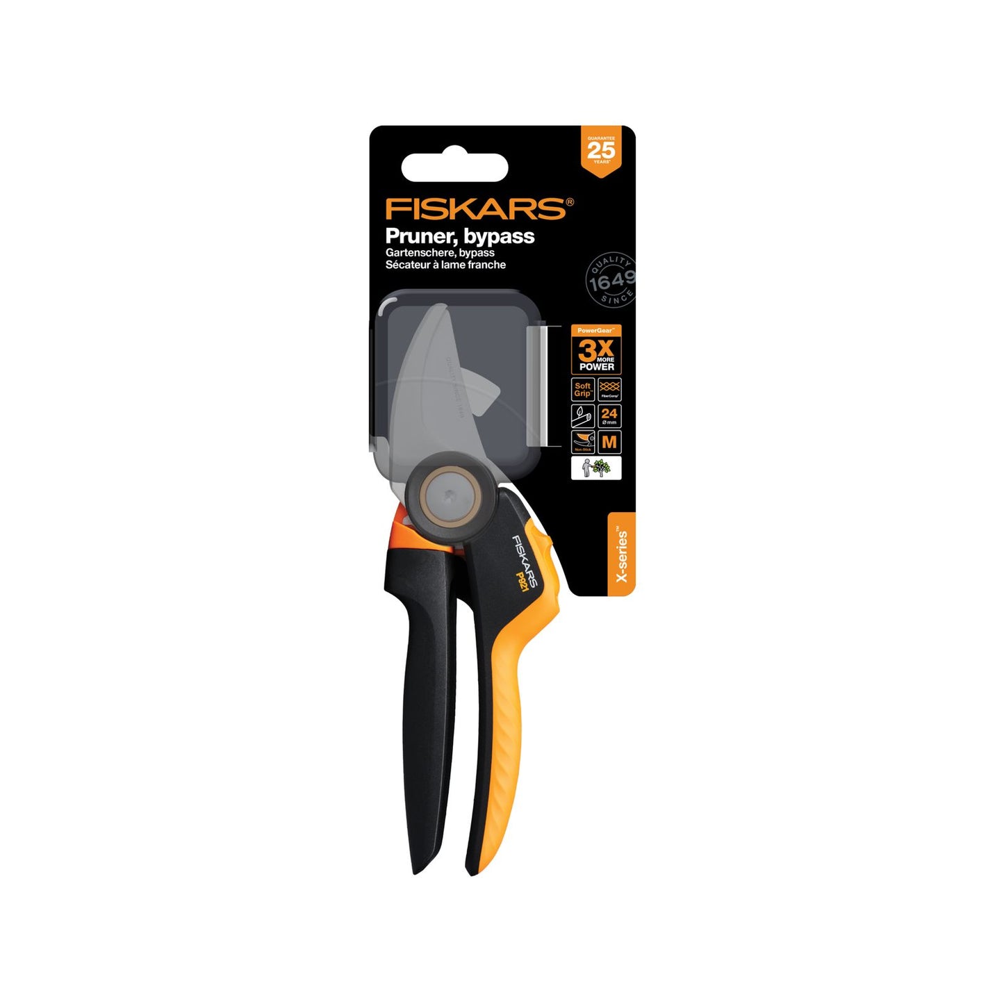 Fiskars Powergear Bypass Pruner - P921 - 201mm
