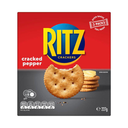 Ritz Cracked Pepper Crackers - 227g