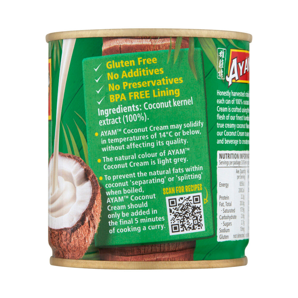 Ayam 100% Natrual Coconut Cream - 270mL
