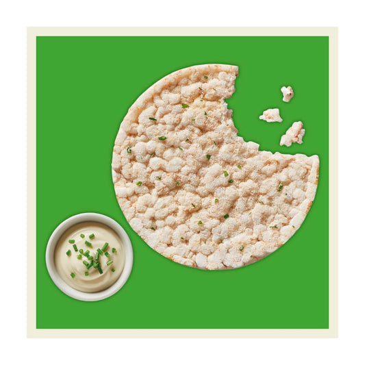 Sunrice Flavoured Rice Cakes Sour Cream & Chives - 160g