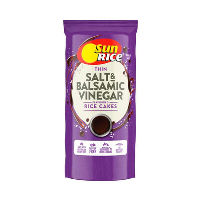 Sunrice Flavoured Rice Cakes Salt & Balsamic Vinegar - 160g