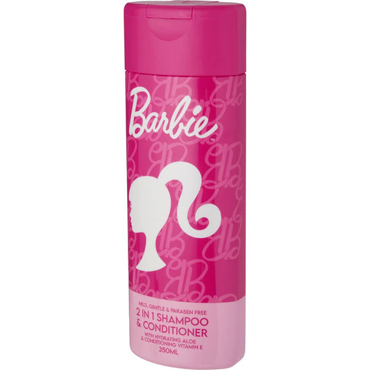 Barbie Kids 2 In 1 Shampoo & Conditioner 350ml