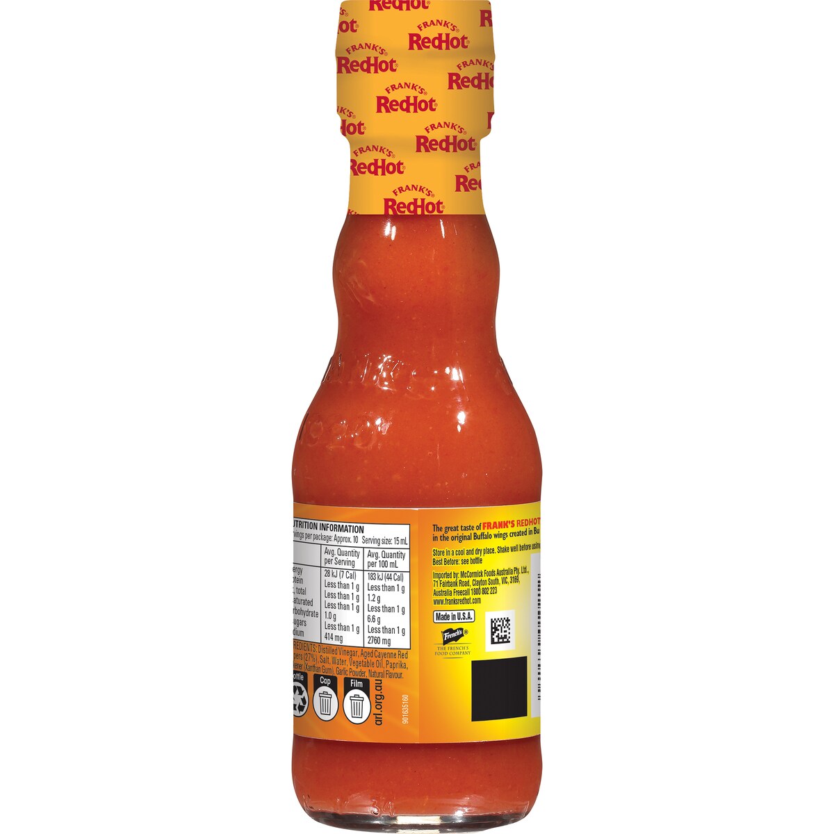 Frank's RedHot Buffalo Wings Hot Sauce 148mL