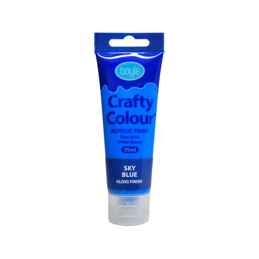 Boyle Crafty Colour Acrylic Paint - 75ml - Sky Blue