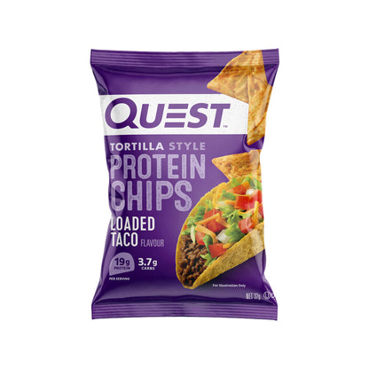 Quest Tortilla Style Protein Chips Loaded Taco - 32g