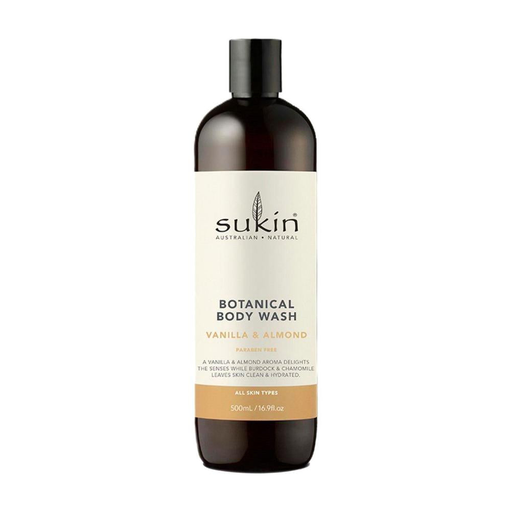 Sukin Body Wash Vanilla & Almond - 500mL