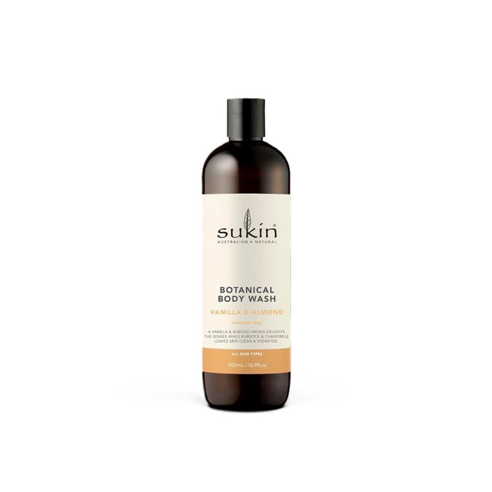 Sukin Body Wash Vanilla & Almond - 500mL