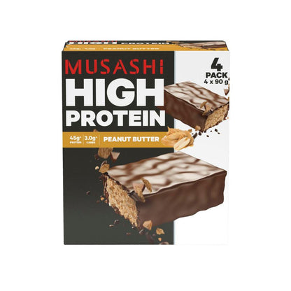 Musashi High Protein Bar Peanut Butter 4x90g - 360g
