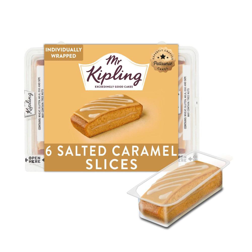 Mr Kipling Salted Caramel Slice 6 Pack - 165g