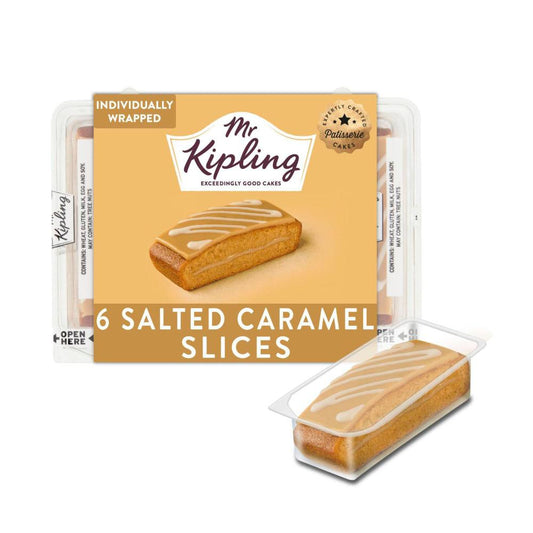 Mr Kipling Salted Caramel Slice 6 Pack - 165g