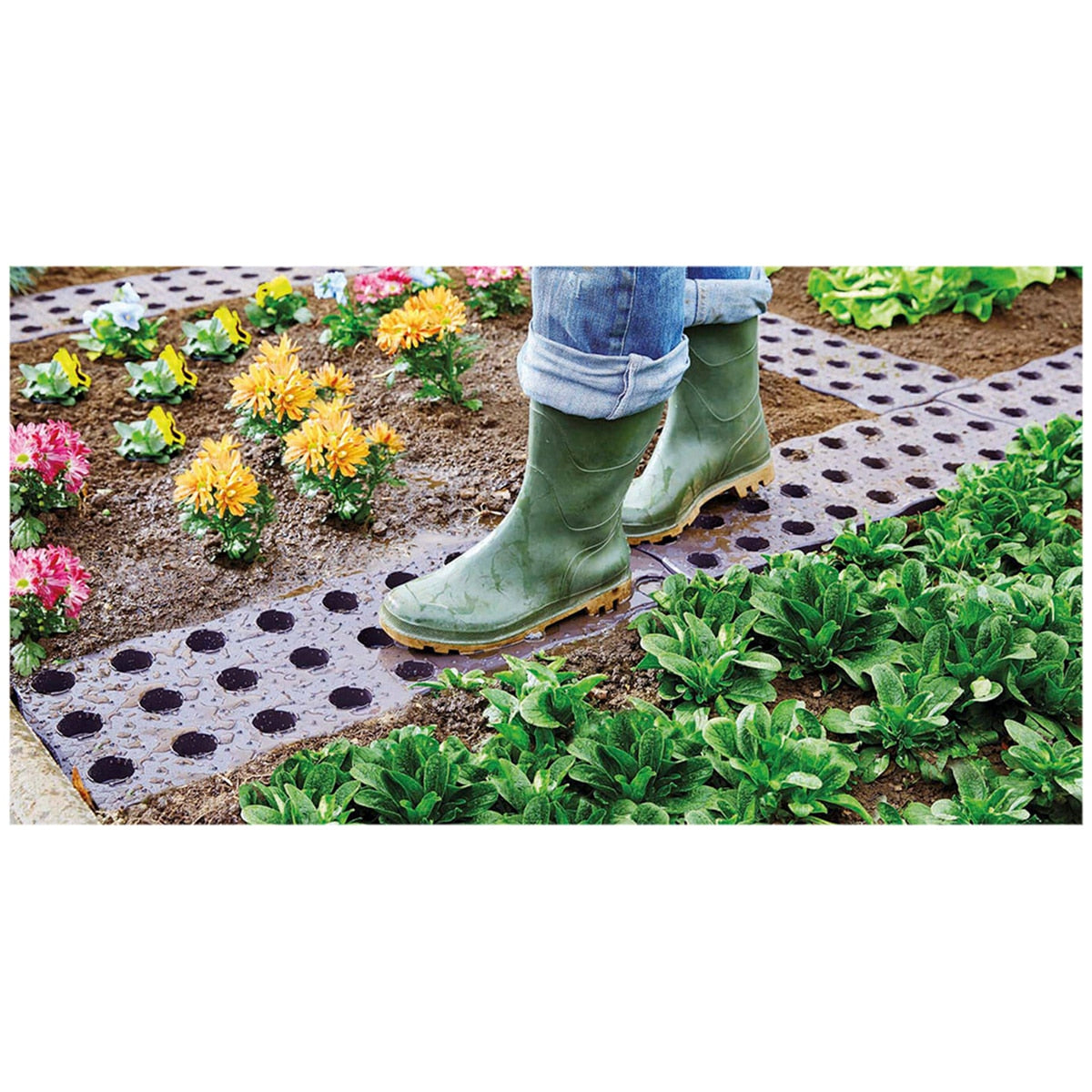 Garantia Garden Walkway Panels 12-Pack Non-Slip MG-240400 x 3 Dark Brown Pp