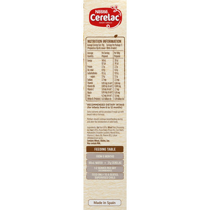 Nestle Cerelac Oats & Wheat With Prune Baby Cereal +6 Months 200g