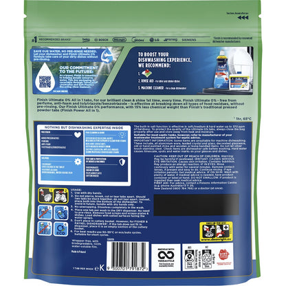 Finish Ultimate 0% Free From Dishwasher Tablets 46 pack