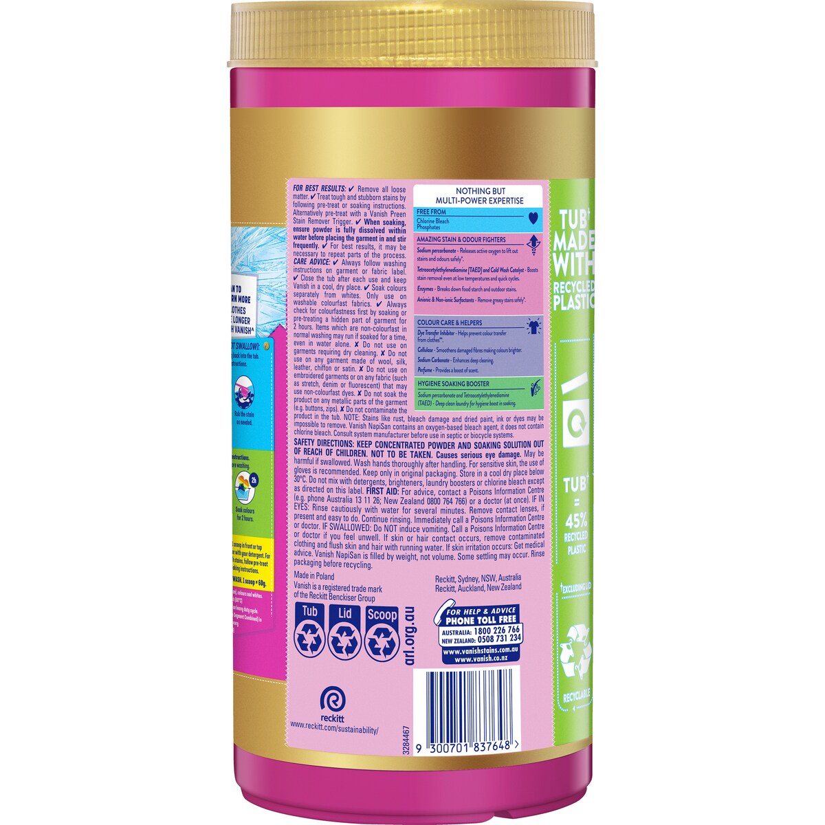 Vanish Gold Pro Stain Remover Powder 2kg