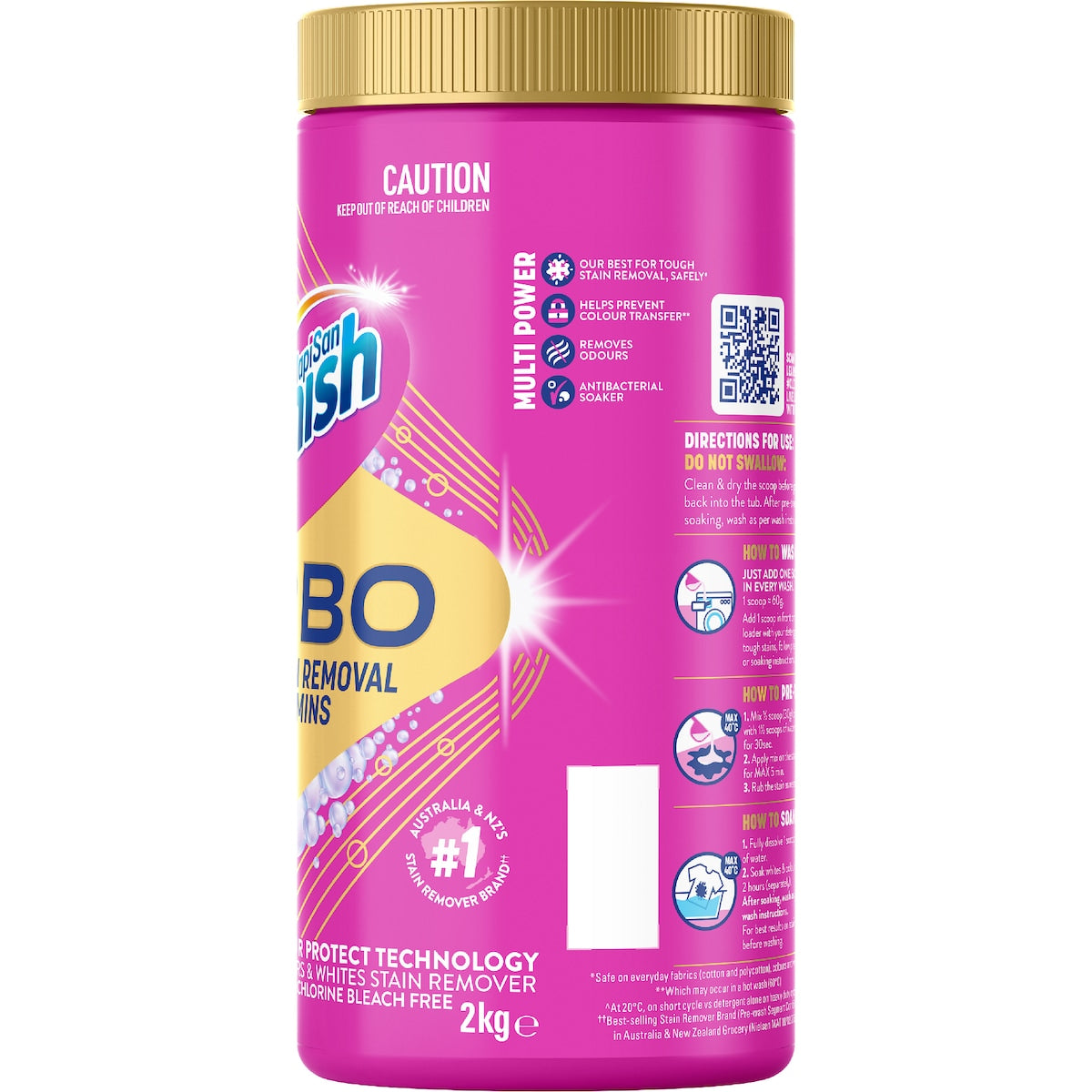 Vanish Gold Pro Turbo Stain Remover Powder 2kg