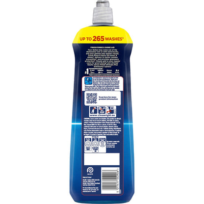 Finish Rinse & Shine Dishwashing Aid Wet Dishes 800ml