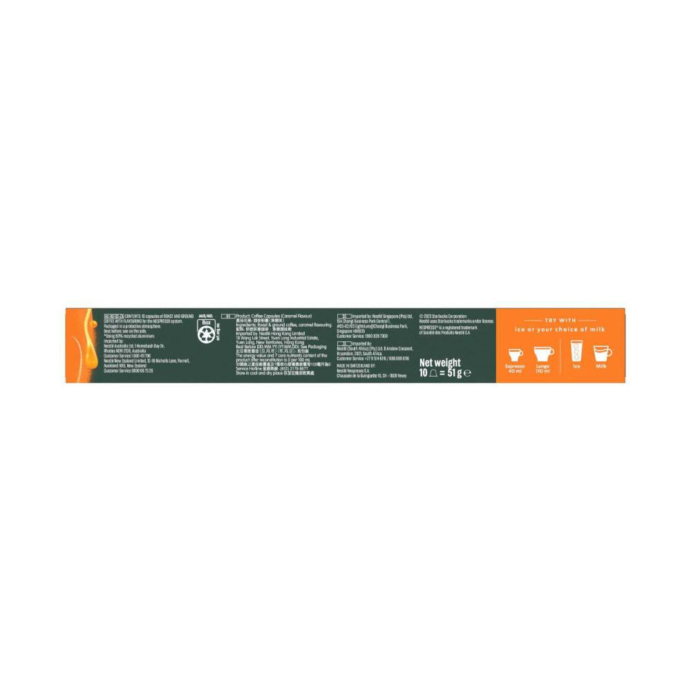Starbucks Nespresso Compatible Capsules Caramel - 10 pack
