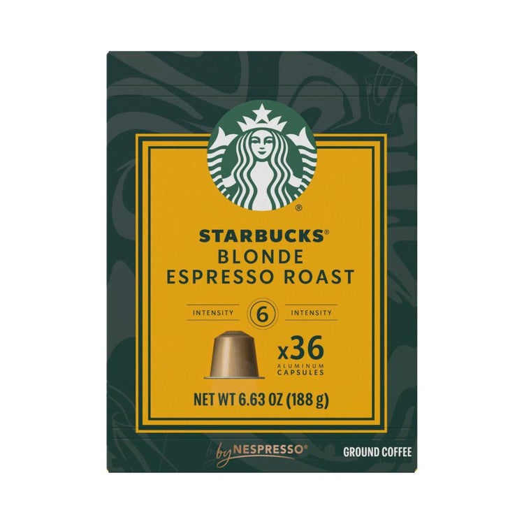 Starbucks By Nespresso Compatible Capsules Blonde Espresso - 36 pack