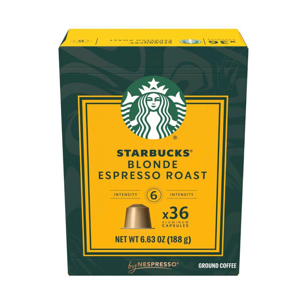 Starbucks By Nespresso Compatible Capsules Blonde Espresso - 36 pack